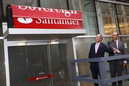 Emilio Botín, presidente de Santander, con el alcalde de Nueva York, Michael R. Bloomberg.