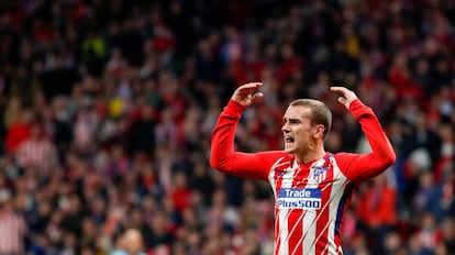 Griezmann, en el Atlético-Arsenal.