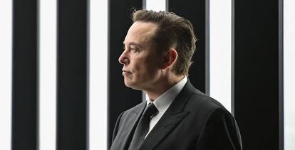 Elon Musk, el 22 de marzo en Berlín.
