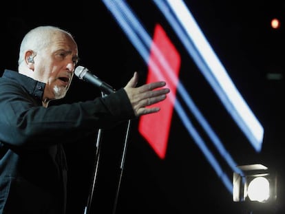 Peter Gabriel, en un concierto el 2010.