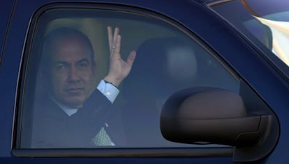 El presidente de M&eacute;xico, Felipe Calder&oacute;n, el 19 de junio en Los Cabos.