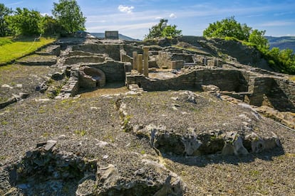 El castro de Chao Samartín, un yacimiento de la Edad de Bronce (siglos IX-VIII a. C.), en Grandas de Salime (Asturias).