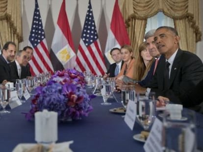 Al Sisi y Obama se reunieron en septiembre en Nueva York.