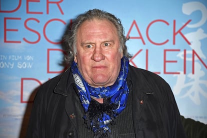 El actor Gérard Depardieu durante la presentación de 'El sabor de las cosas simples', en enero de 2023.