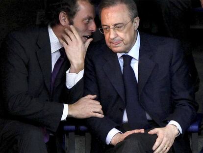 Sandro Rosell y Florentino Pérez.