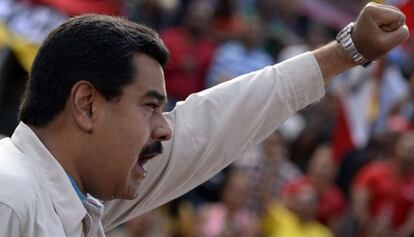 El presidente de Venezuela, Nicolás Maduro, el jueves.