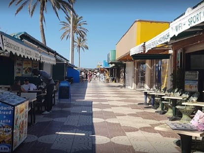 Centro Comercial Anexo II de la Playa de Inglés, en Gran Canarias, donde una niña ha sufrido una electrocución en una atracción infantil.