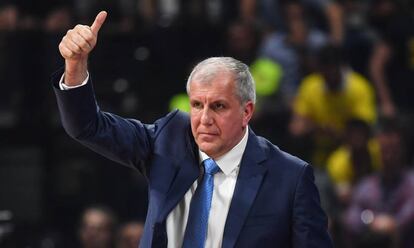 Zeljko Obradovic, durante un partido del Fenerbahçe.