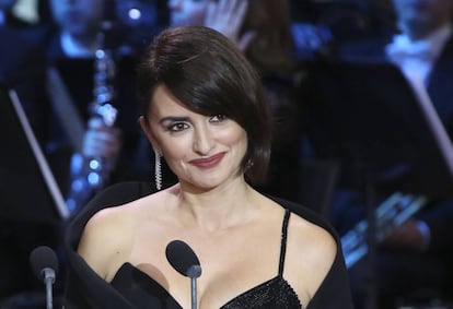 Penélope Cruz, el sábado en la gala de los Goya.