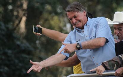 Bolsonaro participa de uma manifestação da avenida Paulista, em São Paulo, no Sete de Setembro.