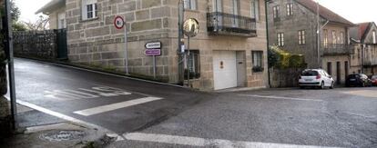 Cruce de Ponte Sampaio (Pontevedra) donde Celia R.P, de 38 años, fue acuchillada por su expareja.