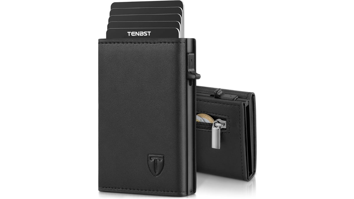 Tarjetero con protección RFID.