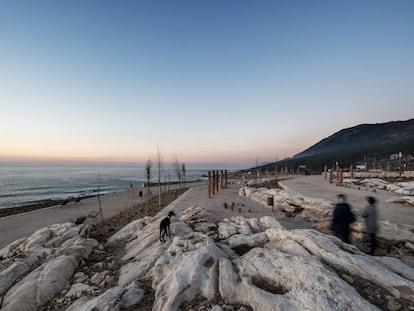 Convivencia de las rocas recuperadas con el paisaje rescatado.