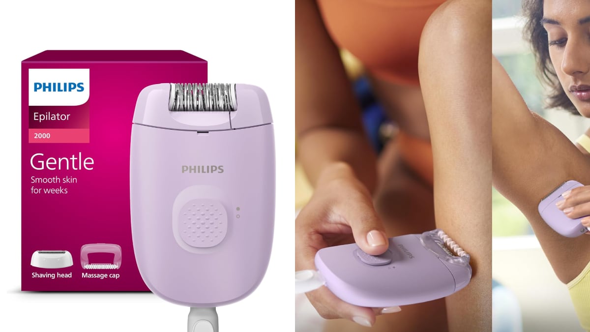 Depiladora corporal Philips de tamaño mini para zonas sensibles.