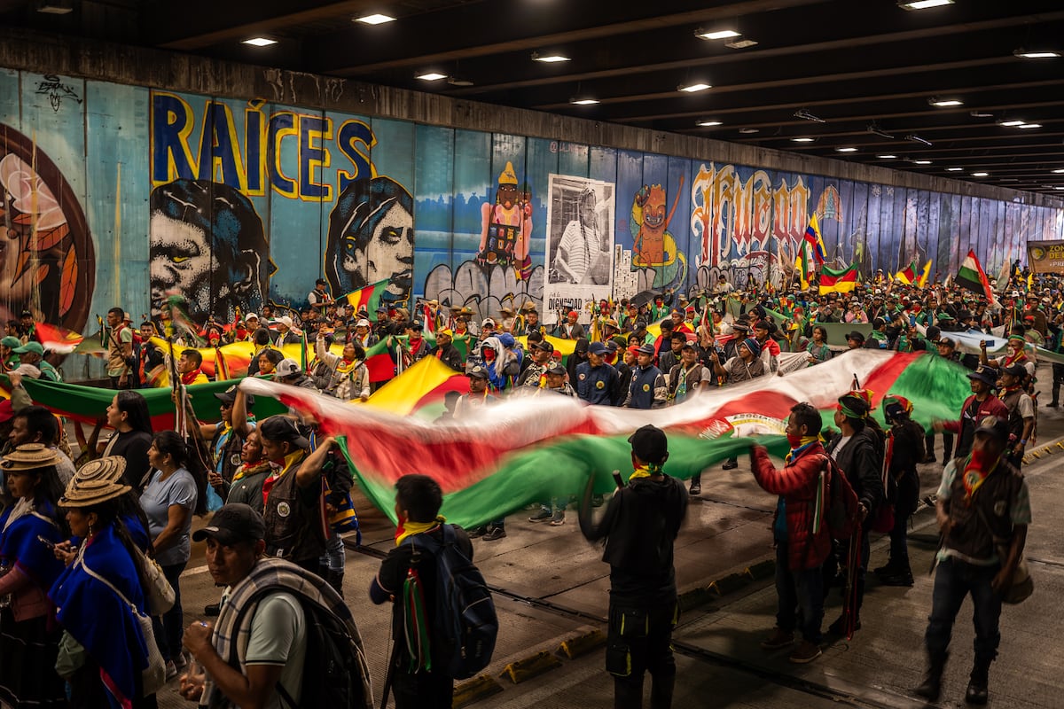 Los simpatizantes de Gustavo Petro en las marchas del Primero de Mayo ...