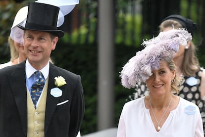 Eduardo y Sofía, condes de Wessex, llegan a Ascot el 16 de junio.