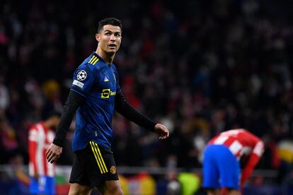 Cristiano Ronaldo, durante el partido ante el Atlético