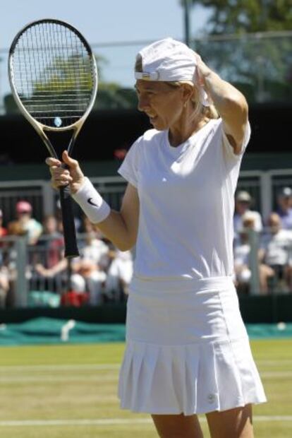 Andrea Jaeger, hoy en Wimbledon.