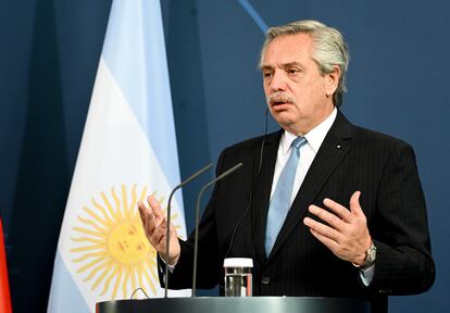 El presidente de Argentina, Alberto Fernández