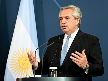 El presidente de Argentina, Alberto Fernández