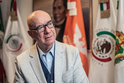 Dante Delgado, Coordinador Nacional de Movimiento Ciudadano y Senador, en sus oficinas en el Senado de la República en Ciudad de México, el 23 de marzo de 2023.

Ciudad de México, México, 23 de Marzo de 2023.