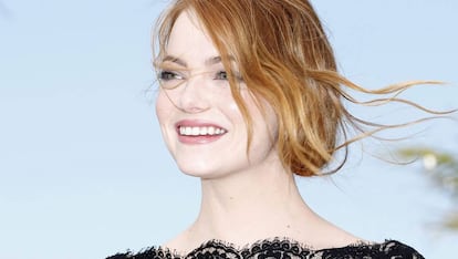 Emma Stone,  en Festival Internacional de Cine de Cannes, en 2016.