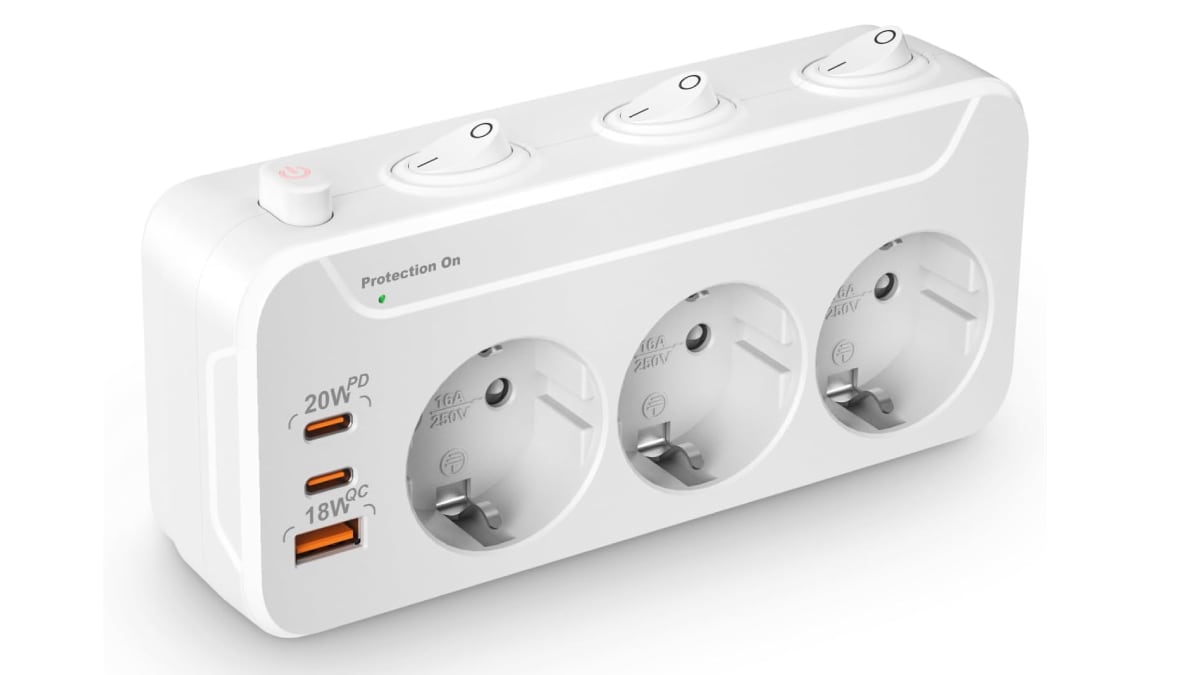 Multiple socket with independent switch.