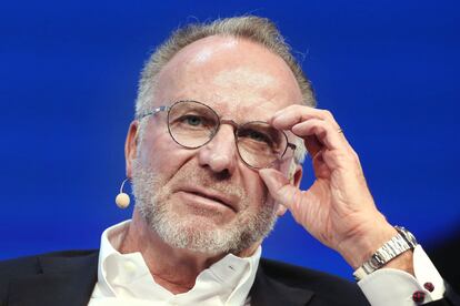 Karl-Heinz Rummenigge, durante un congreso.