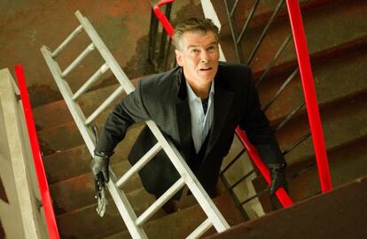 In need of a lift: Pierce Brosnan in Nick Hornby adaptation &#039;A Long Way Down.&#039;