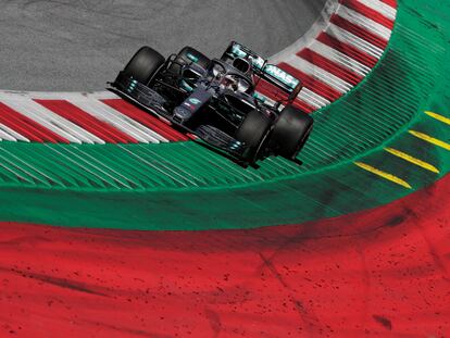 Lewis Hamilton, en el circuito de Austria la temporada pasada.