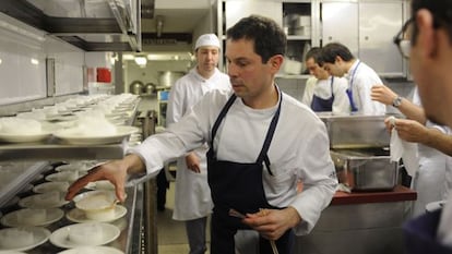 El chef Pascal Barbot, ayer en Vitoria