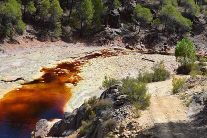 El agua tóxica del río Tinto, en Huelva.