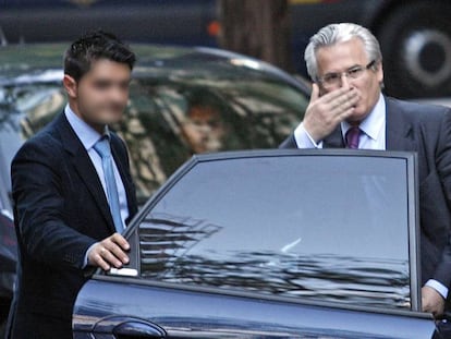 Baltasar Garzón, el 14 de mayo de 2010, cuando fue suspendido por el Consejo General del Poder Judicial.