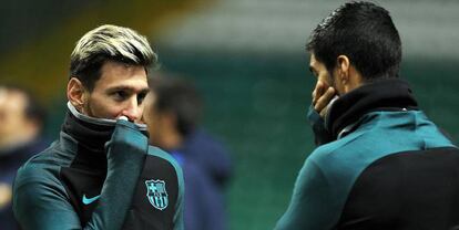 Messi e Suárez voltam ao Barça contra o Celtic.