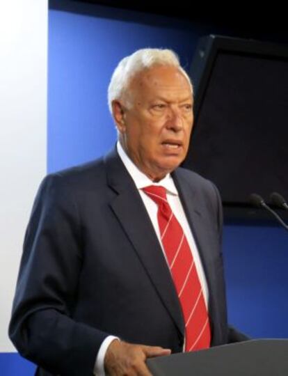 El ministro de Exteriores, José Manuel García-Margallo, el pasado día 21 en Bruselas.