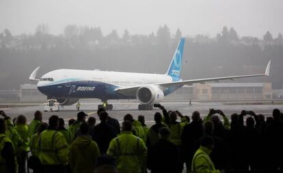 Presentación del nuevo Boeing 777X, la semana pasada en Seattle.
