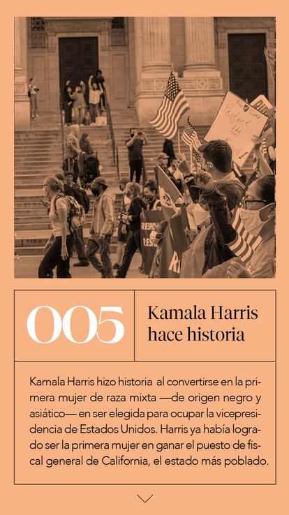 Kamala Harris ha hecho historia en 2020. ¿Quién será el protagonista de las buenas noticias del nuevo año?