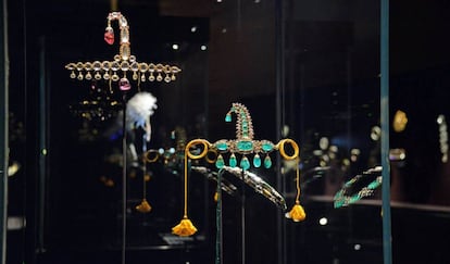 Varias de las joyas de la exposición de Venecia que ha sufrido un robo este miércoles.