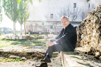 El arquitecto Rafael Moneo, en su bodega La Mejorada (Valladolid) el pasado mes de octubre. 