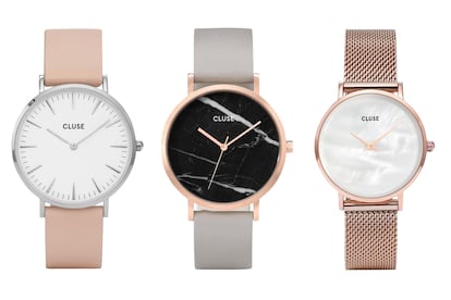 Los relojes Cluse son personalizables y tienen correas intercambiables.