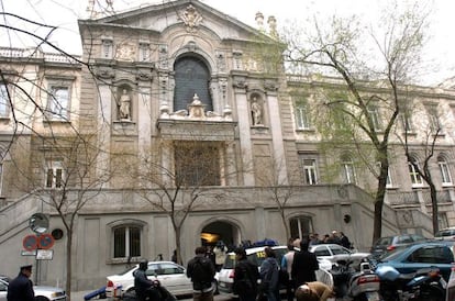 Fachada de la sede del Tribunal Supremo en Madrid