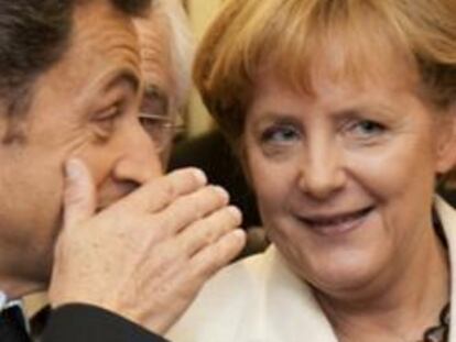 Nicolas Sarkozy y Angela Merkel, en una foto de archivo