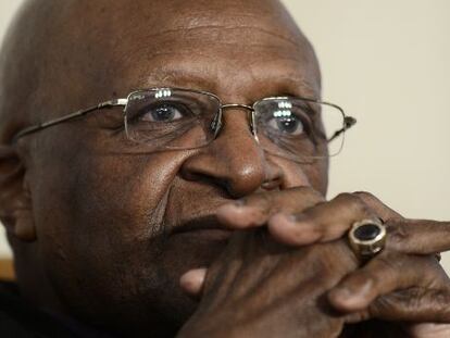 El arzobispo Desmond Tutu, en una imagen de archivo.