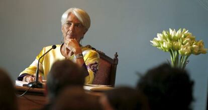 La directora gerente del FMI, Christine Lagarde.