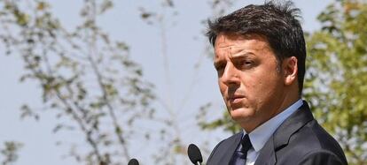 El primer ministro de Italia, Matteo Renzi. 