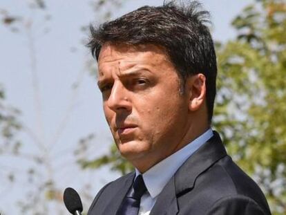 El primer ministro de Italia, Matteo Renzi. 