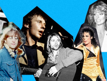 Darby Crash, John Lennon, Lee Brilleaux, Kurt Cobain, Michael Jackson and Farrah Fawcett.