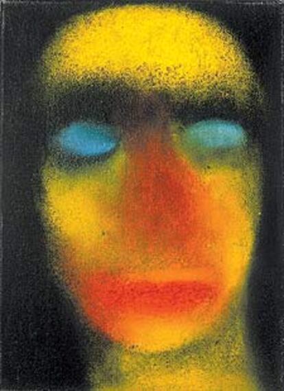 &#39;Sin título&#39; (1995), óleo de la artista suiza Miriam Cahn, quien retrata el mundo de la guerra, del silencio, del cuerpo como sujeto de violencia, con 

colores que recuerdan el estallido de una bomba. Ella está presente en Arco y, con una exposición individual, en la Fundación la Caixa de Madrid.