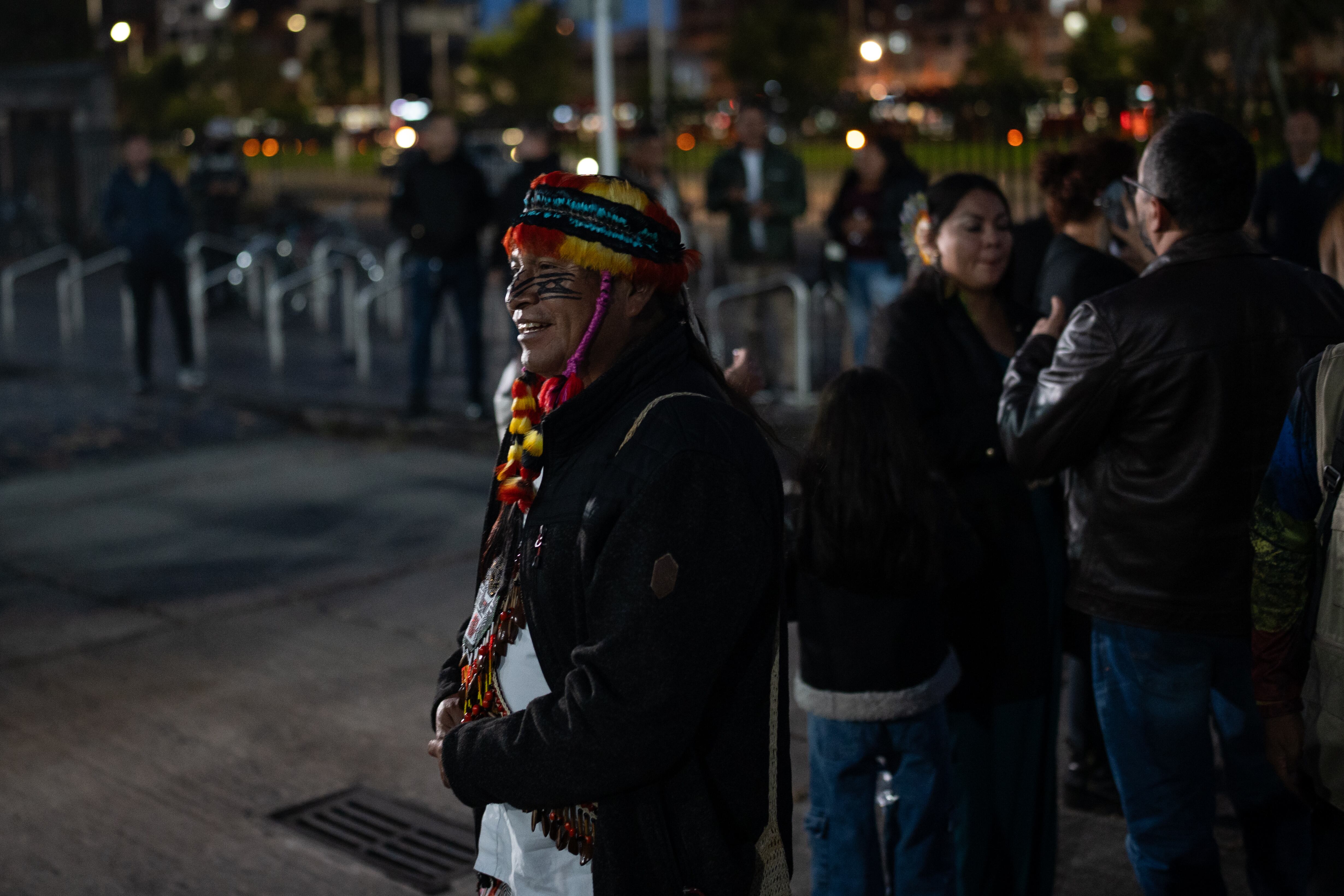 Asistentes al Acto de Apertura Tradicional de los Diálogos Amazónicos.