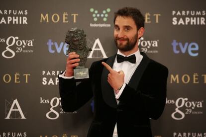 Dani Rovira, con su Goya al mejor actor revelación.